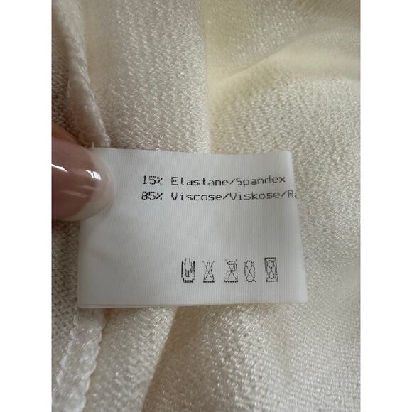 Fogal Women’s Ivory Lightweight Sweater Sz. M - Picture 5 of 5